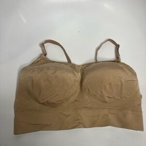 Warners tan wirefree comfort bra lightly lined women's size XL